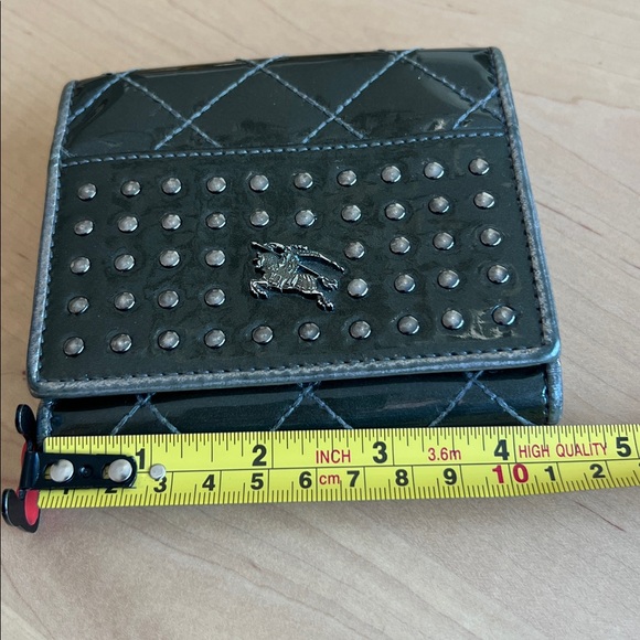 BURBERRY Quilted Patent Leather Wallet - Picture 8 of 12